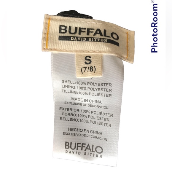 David Bitton checkered Sherpa reversible vest youth/childrens size 7/8 - Picture 5 of 5